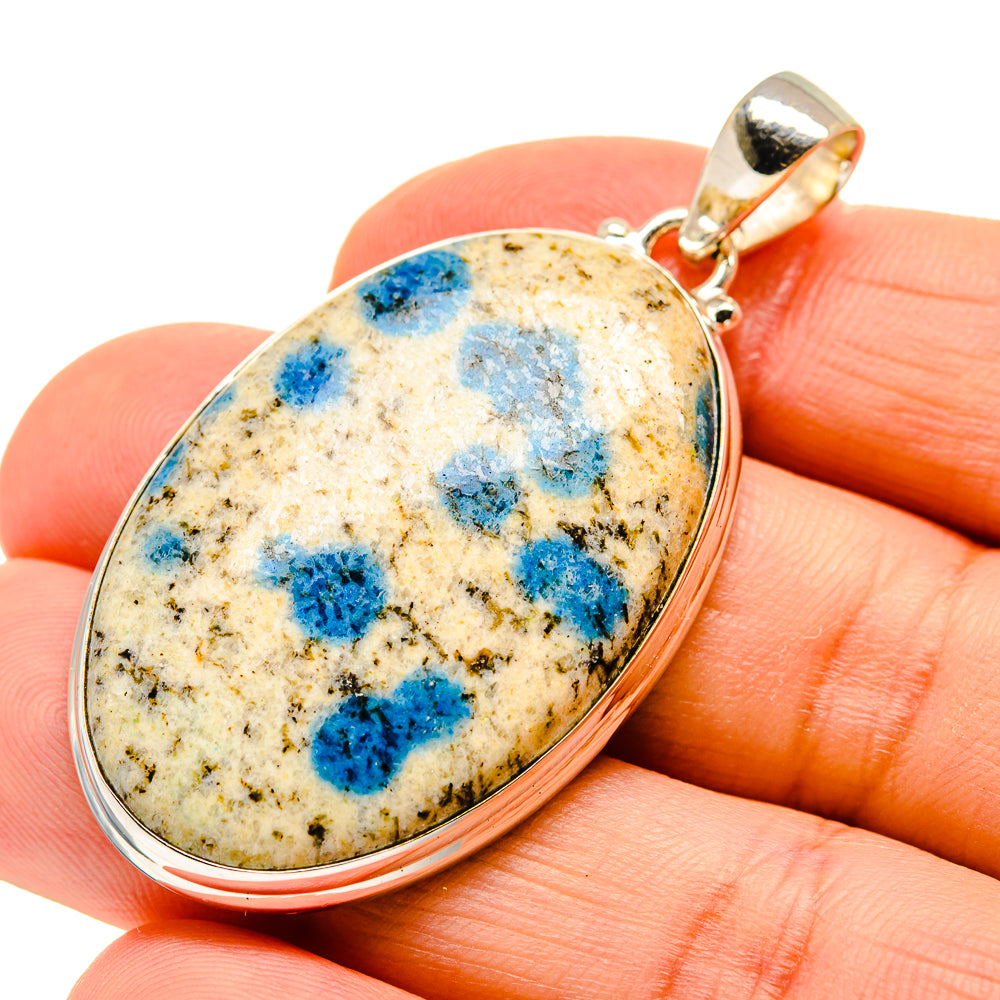K2 Blue Azurite Pendants handcrafted by Ana Silver Co - PD750889