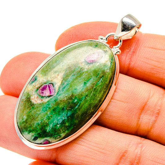 Ruby Fuchsite Pendants handcrafted by Ana Silver Co - PD750908