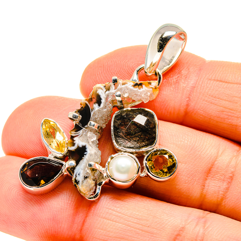 Occo Geode Pendants handcrafted by Ana Silver Co - PD750915