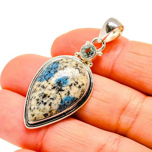 K2 Blue Azurite Pendants handcrafted by Ana Silver Co - PD750917