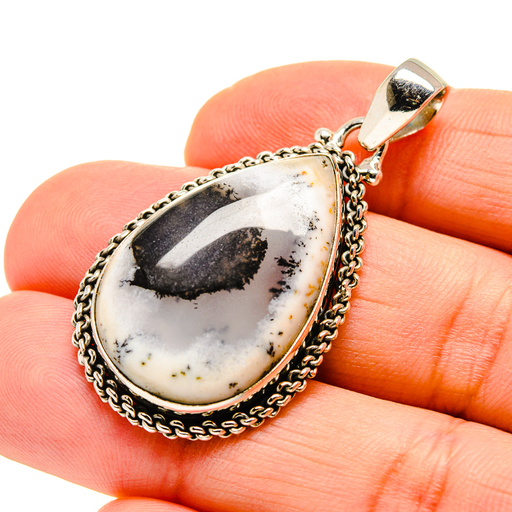 Dendritic Opal Pendants handcrafted by Ana Silver Co - PD750948