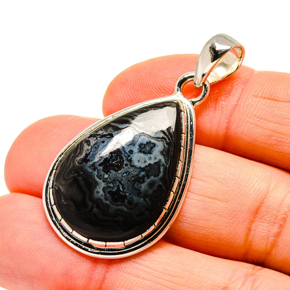 Psilomelane Pendants handcrafted by Ana Silver Co - PD750962