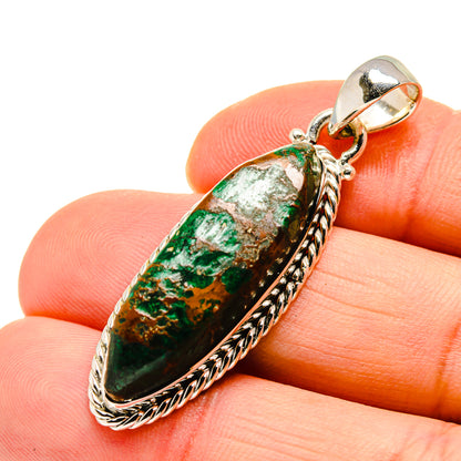 Chrysocolla Pendants handcrafted by Ana Silver Co - PD750981
