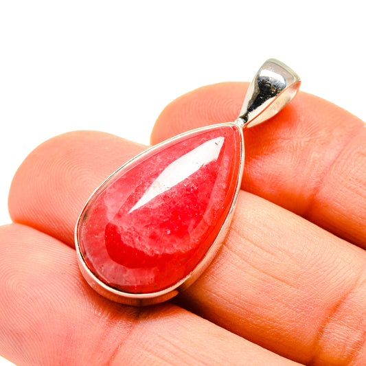 Pink Agate Pendants handcrafted by Ana Silver Co - PD751003