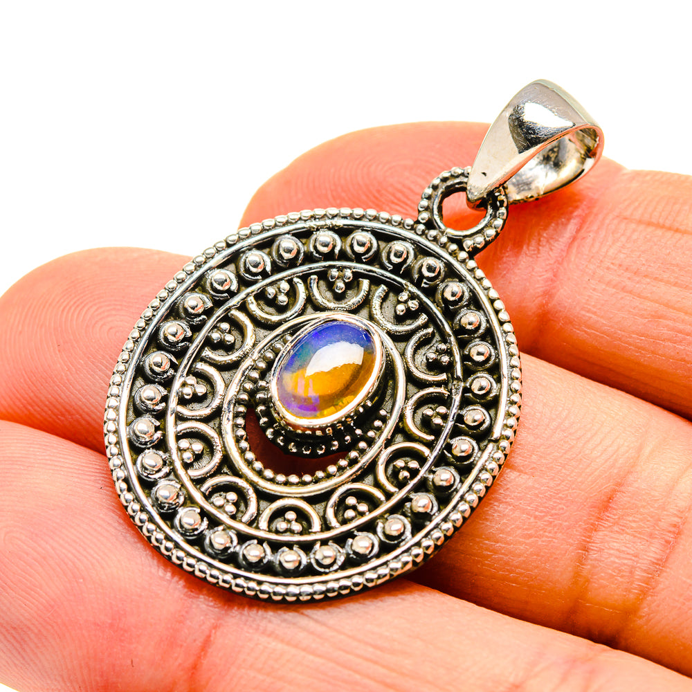 Ethiopian Opal Pendants handcrafted by Ana Silver Co - PD751014