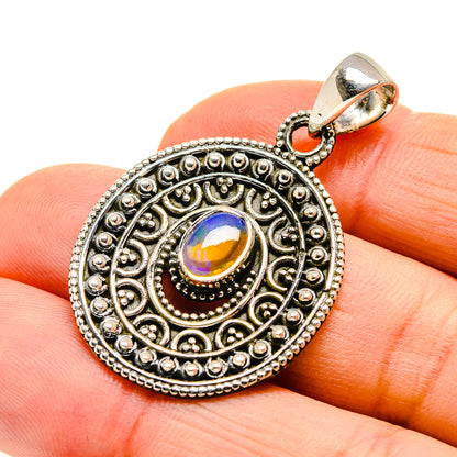 Ethiopian Opal Pendants handcrafted by Ana Silver Co - PD751014