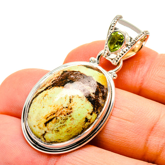 Lemon Chrysoprase Pendants handcrafted by Ana Silver Co - PD751023