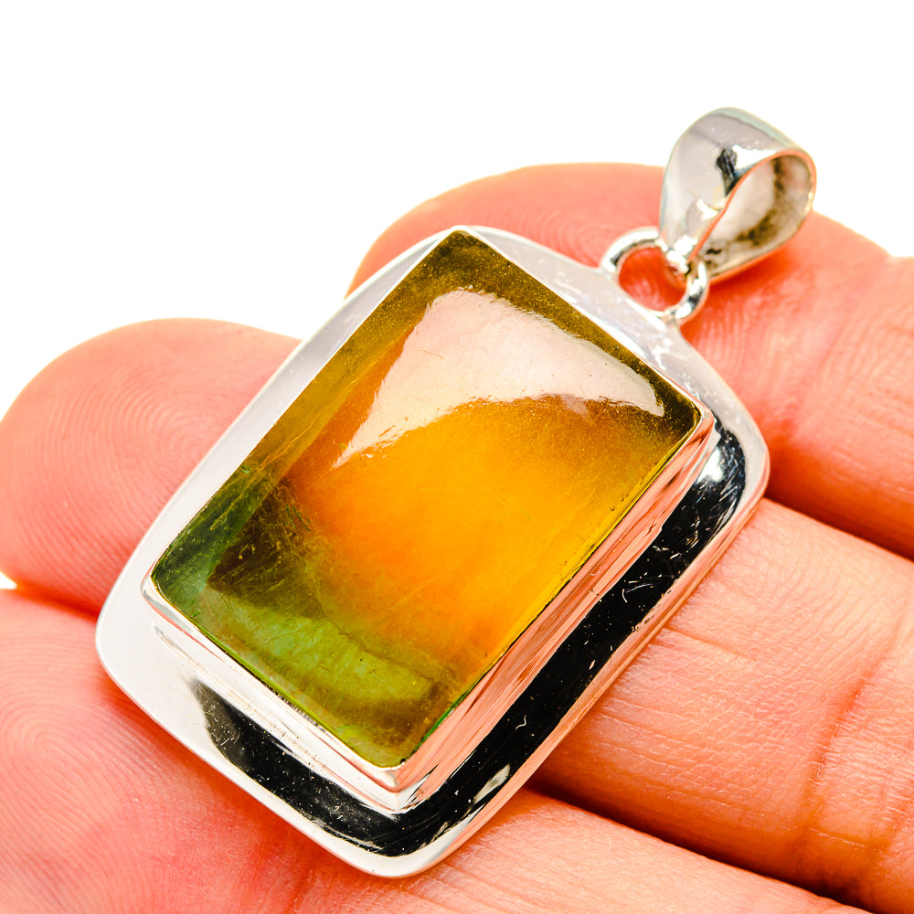 Green Fluorite Pendants handcrafted by Ana Silver Co - PD751026