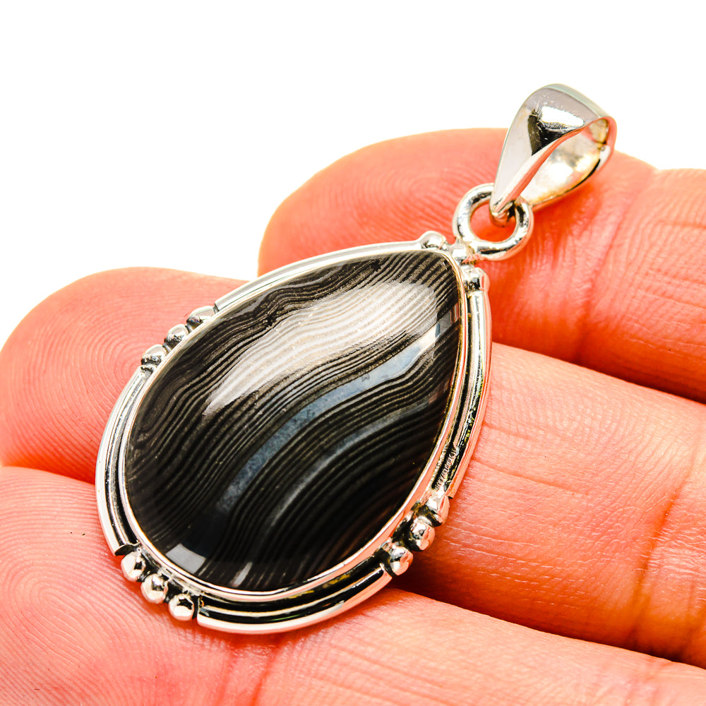 Psilomelane Pendants handcrafted by Ana Silver Co - PD751094