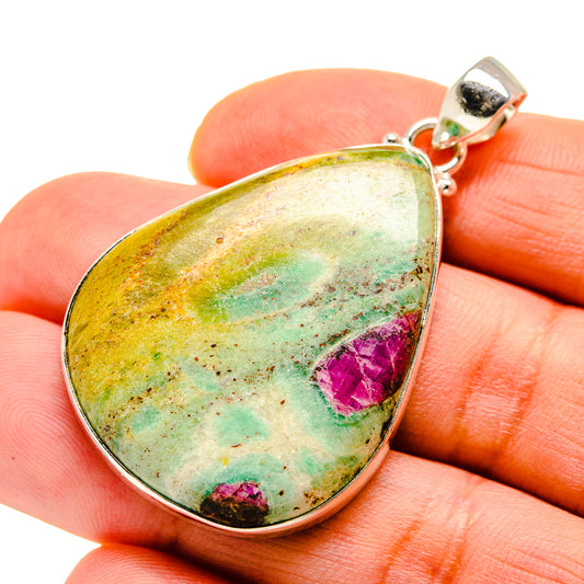 Ruby Fuchsite Pendants handcrafted by Ana Silver Co - PD751157