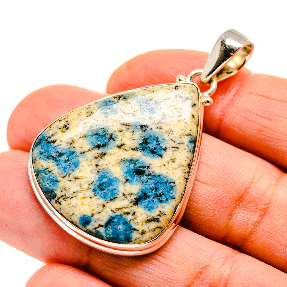 K2 Blue Azurite Pendants handcrafted by Ana Silver Co - PD751166
