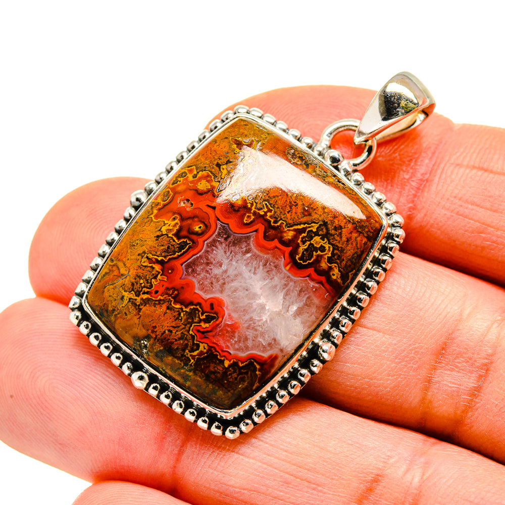 Moroccan Agate Pendants handcrafted by Ana Silver Co - PD751238