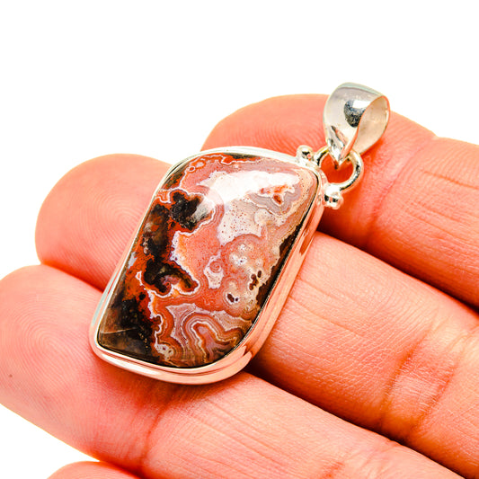 Crazy Lace Agate Pendants handcrafted by Ana Silver Co - PD751250