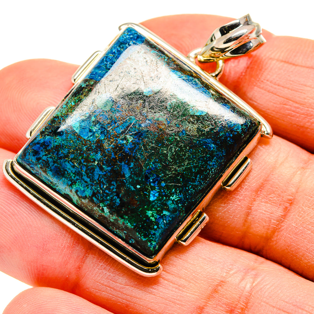 Chrysocolla Pendants handcrafted by Ana Silver Co - PD751305