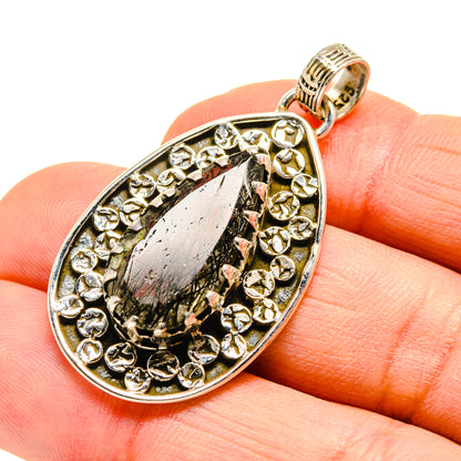 Tourmalinated Quartz Pendants handcrafted by Ana Silver Co - PD751326
