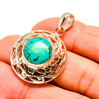 Tibetan Turquoise Pendants handcrafted by Ana Silver Co - PD751331