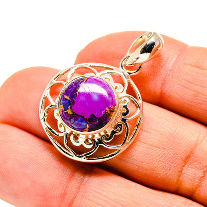 Purple Copper Composite Turquoise Pendants handcrafted by Ana Silver Co - PD751357