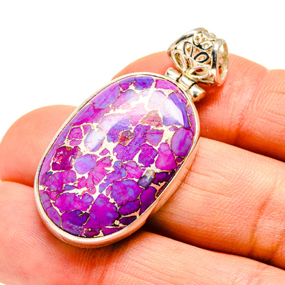 Purple Copper Composite Turquoise Pendants handcrafted by Ana Silver Co - PD751381