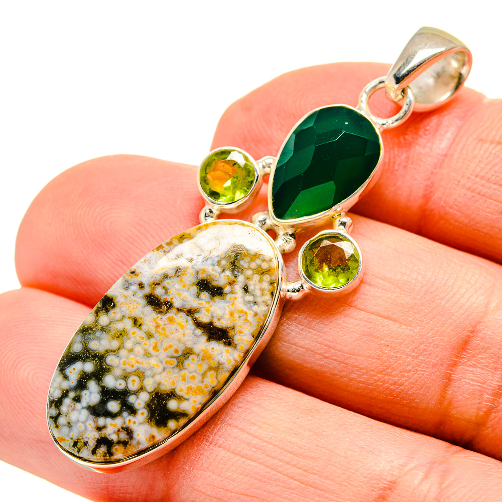 Ocean Jasper Pendants handcrafted by Ana Silver Co - PD751511