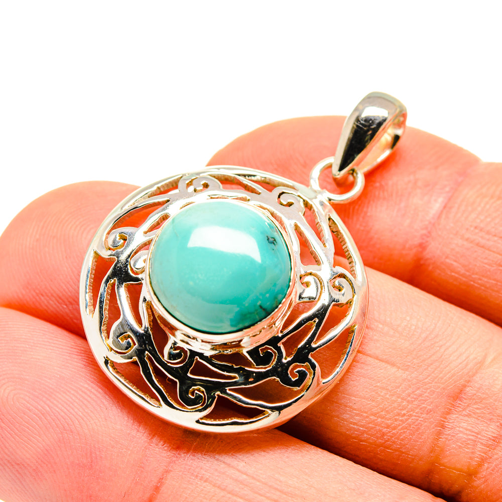 Tibetan Turquoise Pendants handcrafted by Ana Silver Co - PD751524