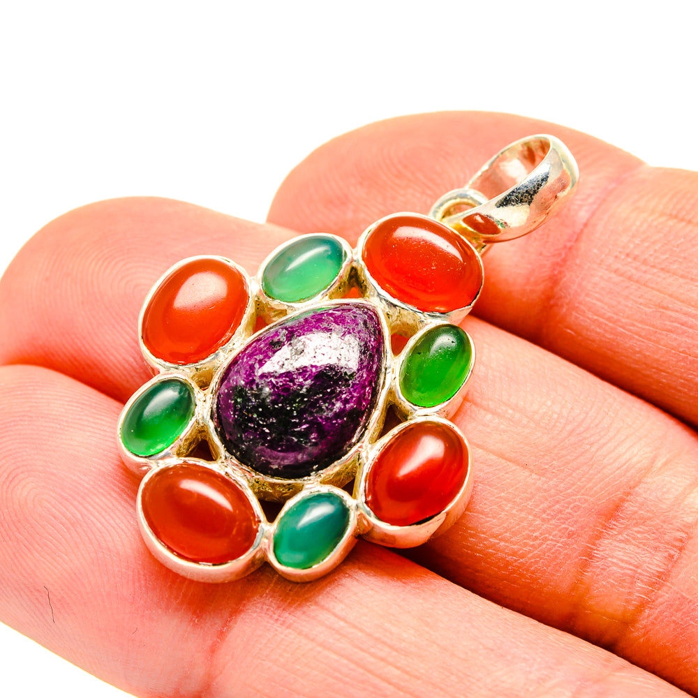 Russian Eudialyte Pendants handcrafted by Ana Silver Co - PD751537