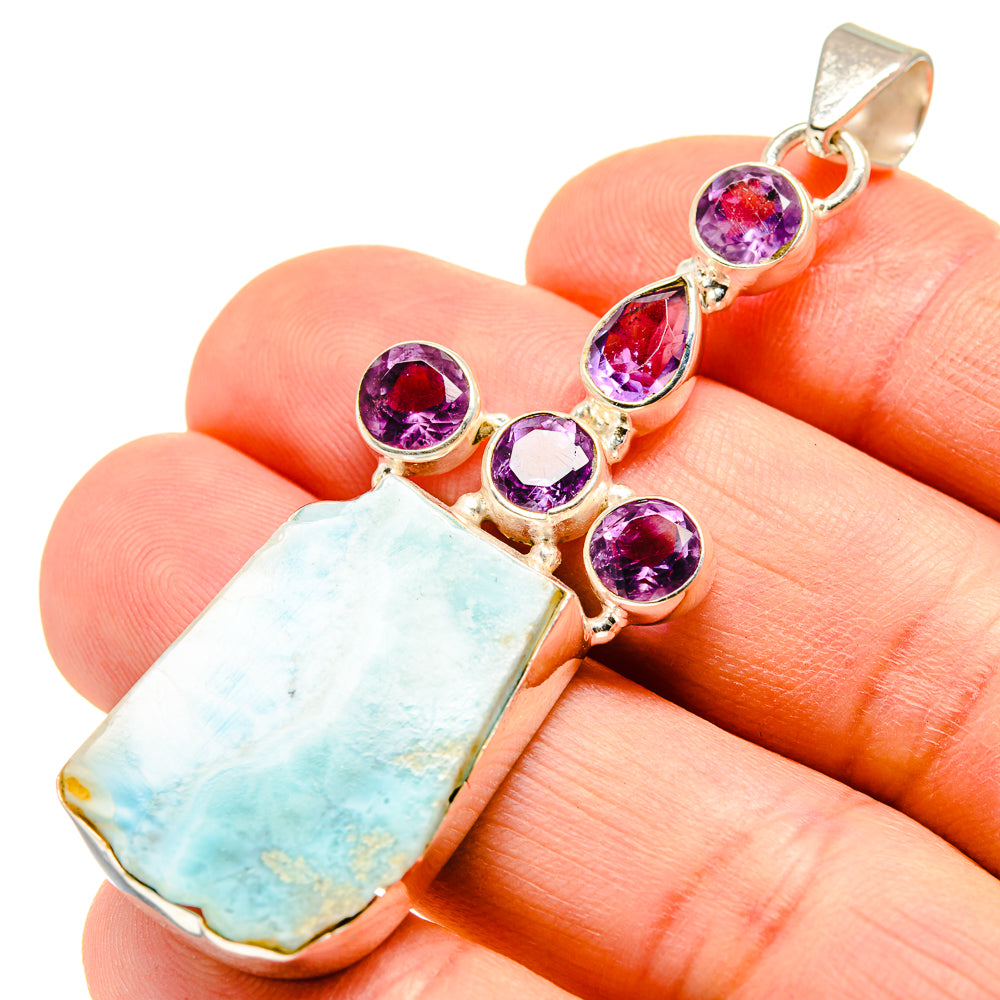 Larimar Pendants handcrafted by Ana Silver Co - PD751544