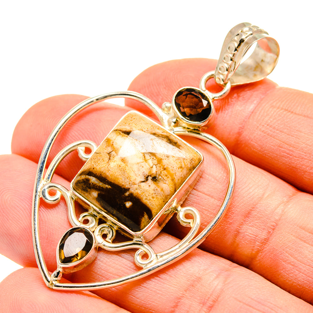 Peanut Wood Jasper Pendants handcrafted by Ana Silver Co - PD751549