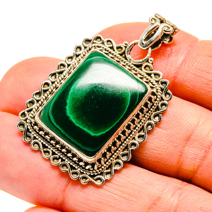 Malachite Pendants handcrafted by Ana Silver Co - PD751572