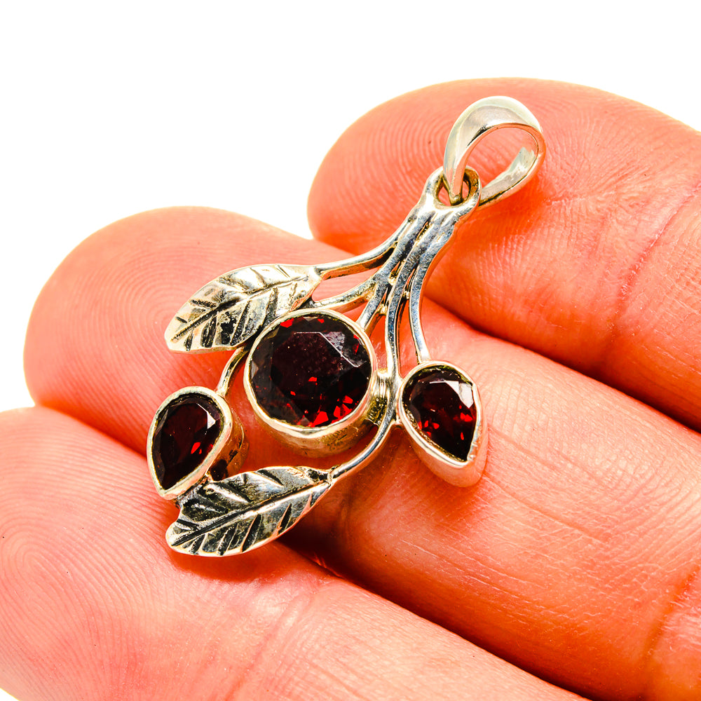 Garnet Pendants handcrafted by Ana Silver Co - PD751635
