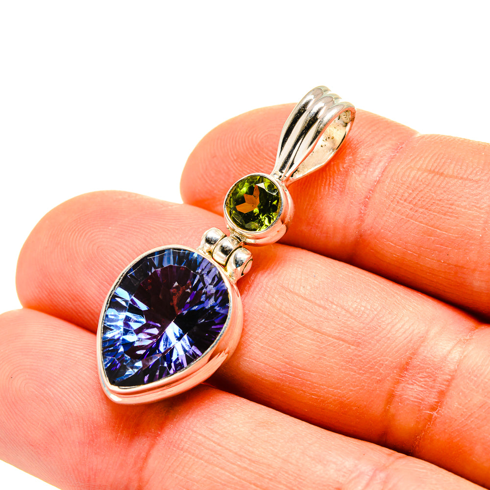 Blue Mystic Topaz Pendants handcrafted by Ana Silver Co - PD751652