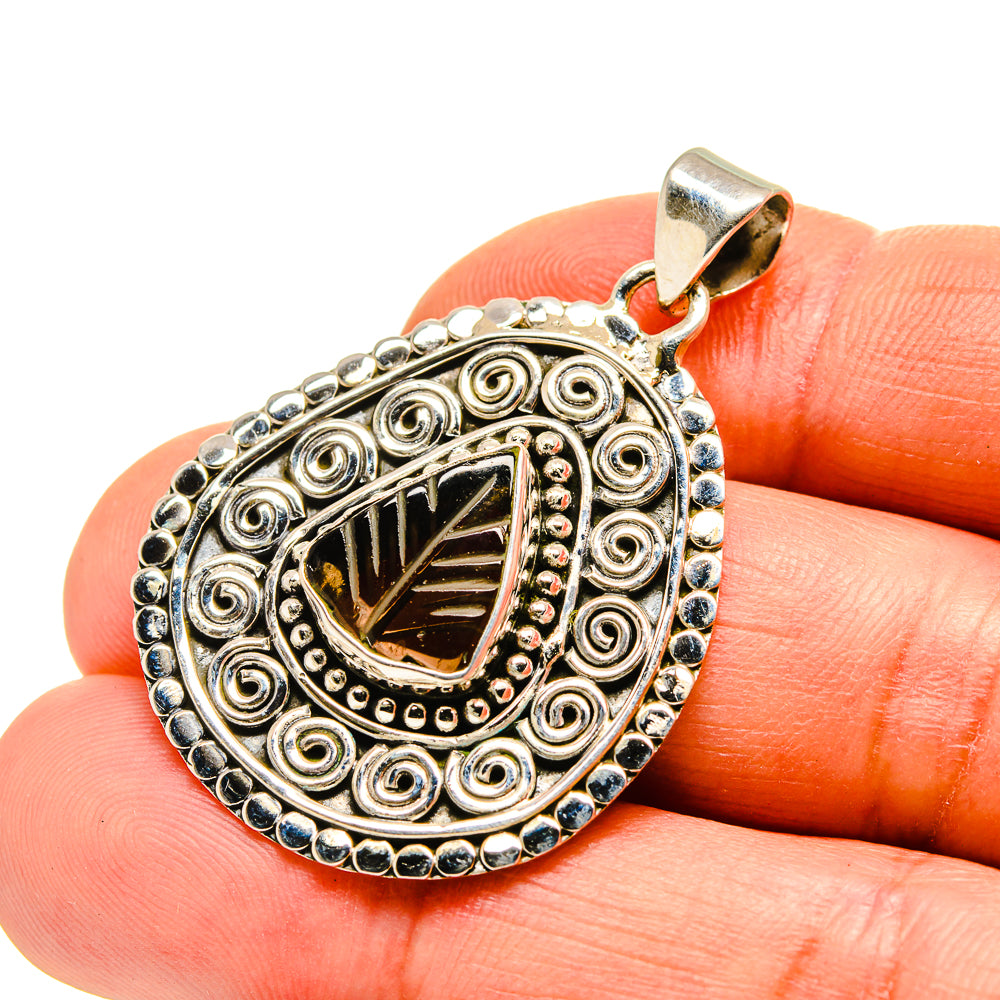 Smoky Quartz Pendants handcrafted by Ana Silver Co - PD751653
