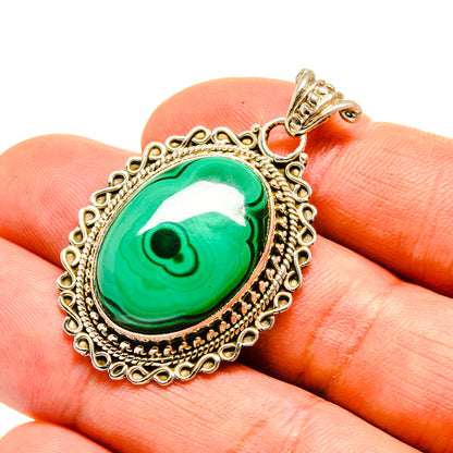 Malachite Pendants handcrafted by Ana Silver Co - PD751658