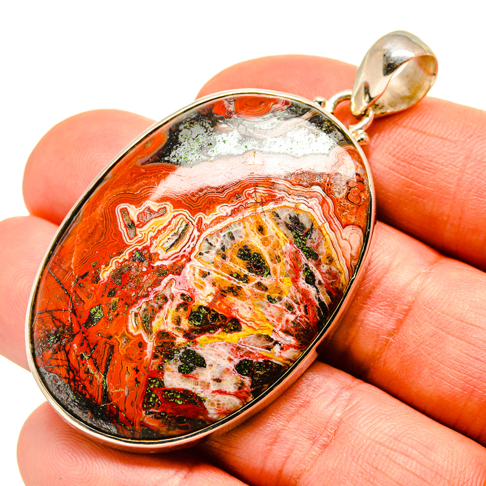 Moroccan Agate Pendants handcrafted by Ana Silver Co - PD751682