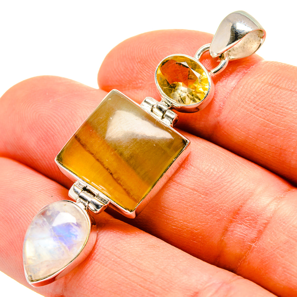 Green Fluorite Pendants handcrafted by Ana Silver Co - PD751694