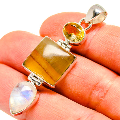 Green Fluorite Pendants handcrafted by Ana Silver Co - PD751694