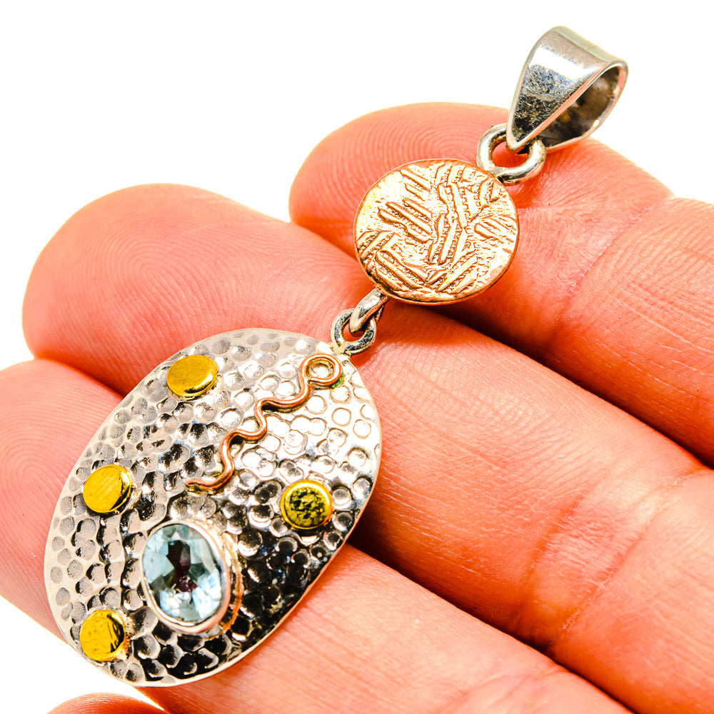 Blue Topaz Pendants handcrafted by Ana Silver Co - PD751745
