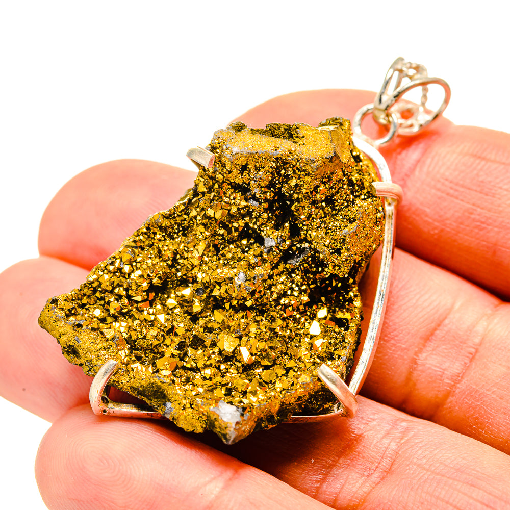 Gold Druzy Pendants handcrafted by Ana Silver Co - PD751767
