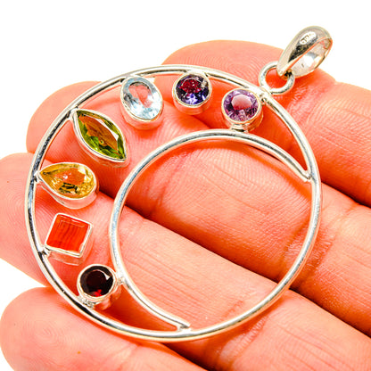 Multi-Stone Chakra Pendants handcrafted by Ana Silver Co - PD751774