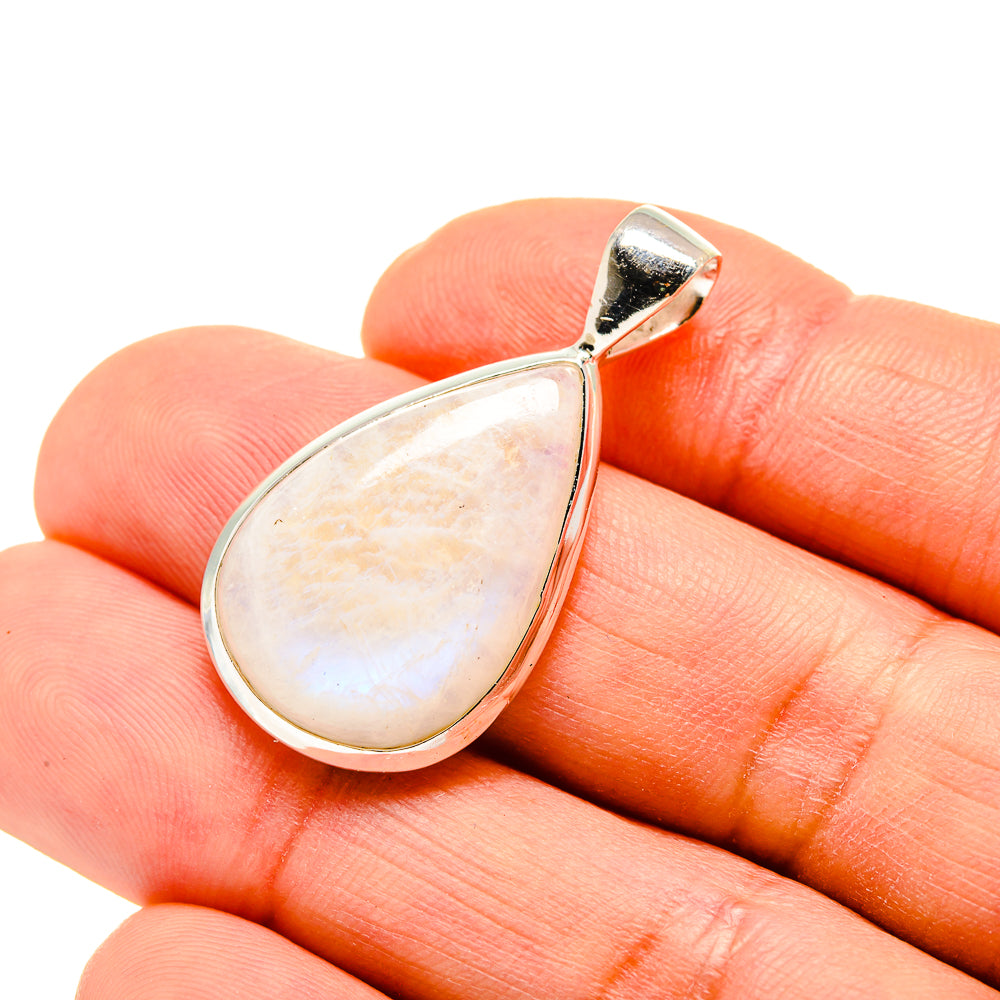 Rainbow Moonstone Pendants handcrafted by Ana Silver Co - PD751792
