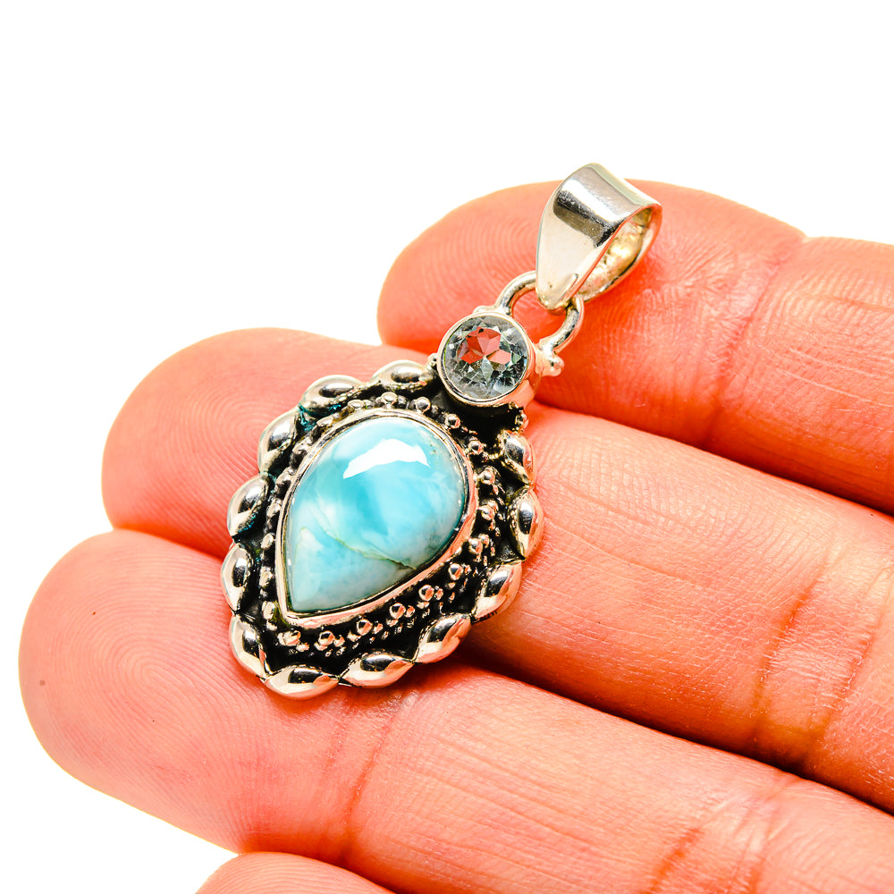 Larimar Pendants handcrafted by Ana Silver Co - PD751793
