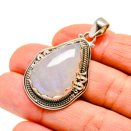 Rainbow Moonstone Pendants handcrafted by Ana Silver Co - PD751925