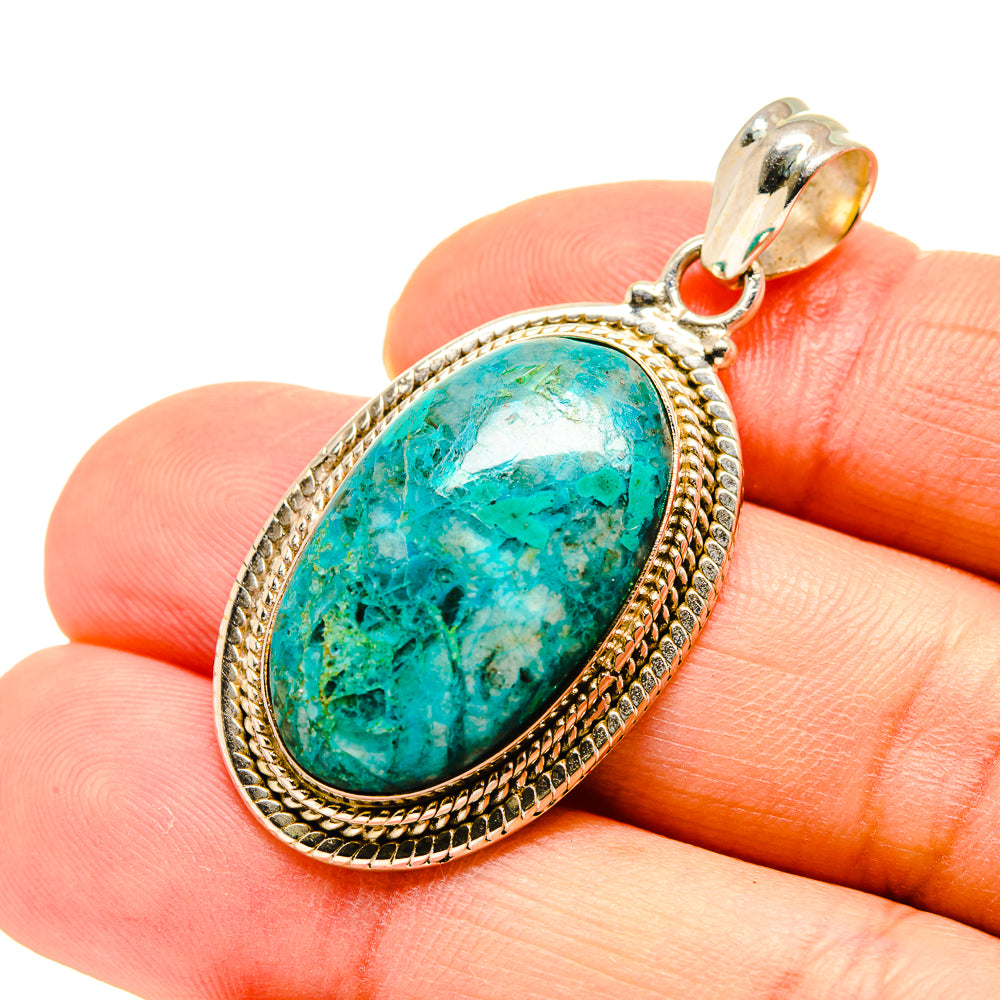 Chrysocolla Pendants handcrafted by Ana Silver Co - PD752044