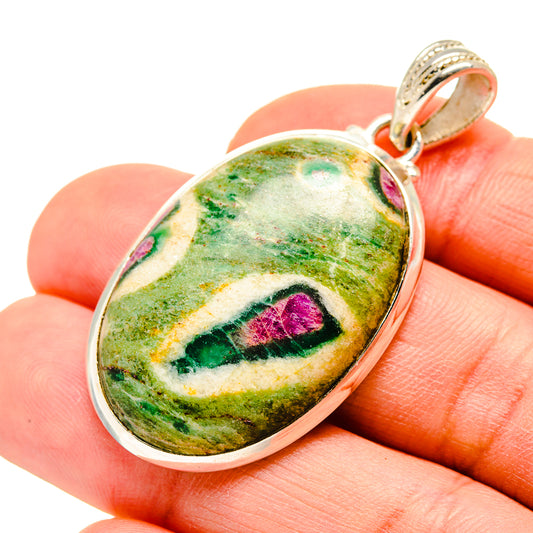 Ruby Fuchsite Pendants handcrafted by Ana Silver Co - PD752046