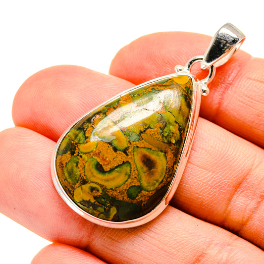 Rainforest Jasper Pendants handcrafted by Ana Silver Co - PD752058
