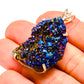 Titanium Druzy Pendants handcrafted by Ana Silver Co - PD752060