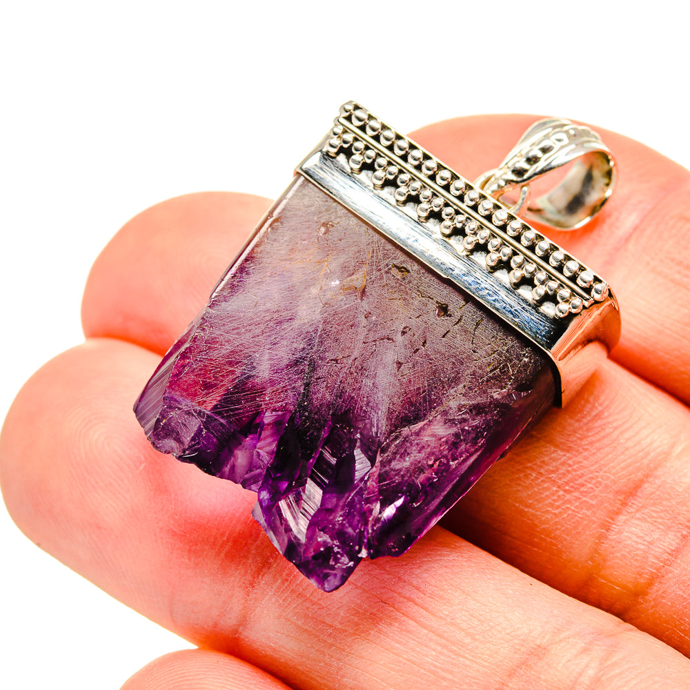 Amethyst Stalactite Pendants handcrafted by Ana Silver Co - PD752064