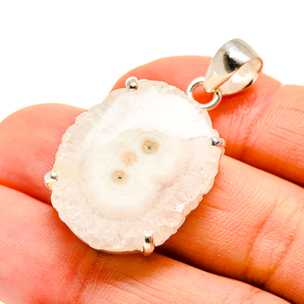 White Solar Quartz Pendants handcrafted by Ana Silver Co - PD752067