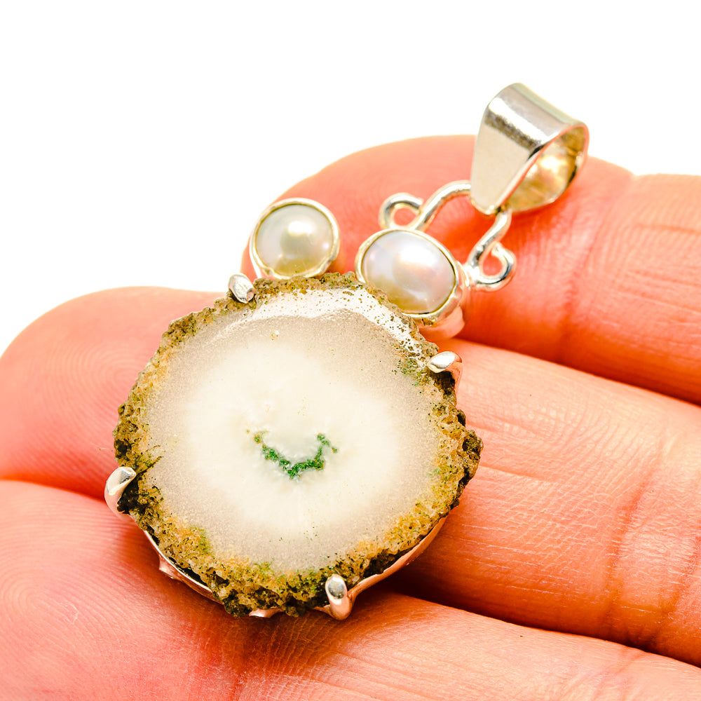 White Solar Quartz Pendants handcrafted by Ana Silver Co - PD752068