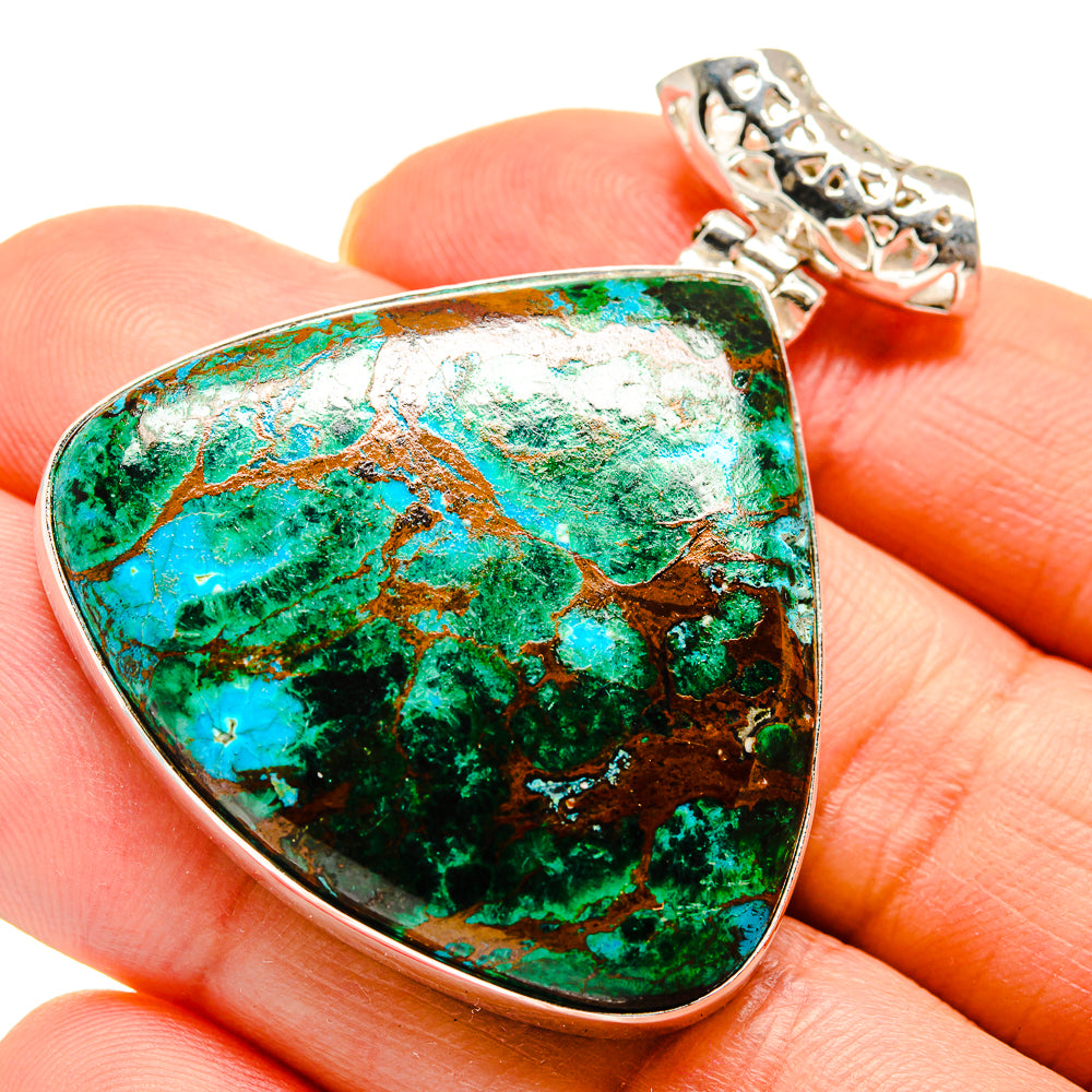 Chrysocolla Pendants handcrafted by Ana Silver Co - PD752131