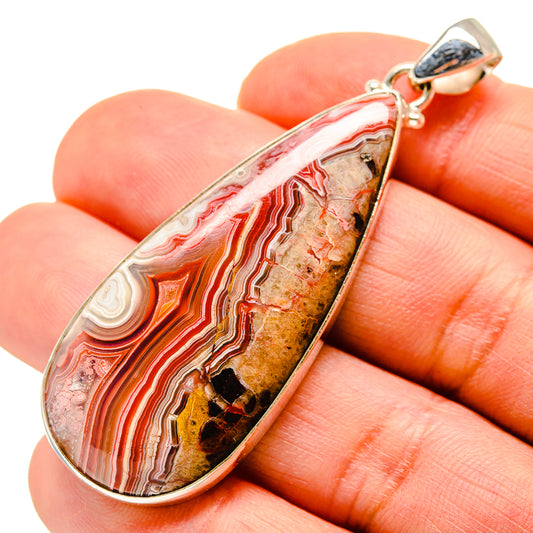 Crazy Lace Agate Pendants handcrafted by Ana Silver Co - PD752164